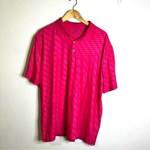Nike Men's golf tour performance dri-fit sz XL Pink Polo Shirt short sleeve